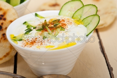 Arab middle east goat yogurt and cucumber salad 