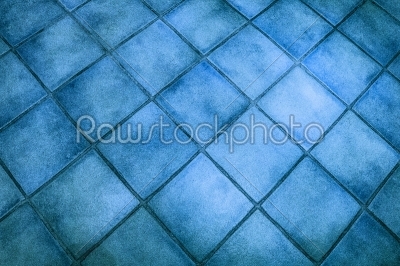 Background surface of blue tiles