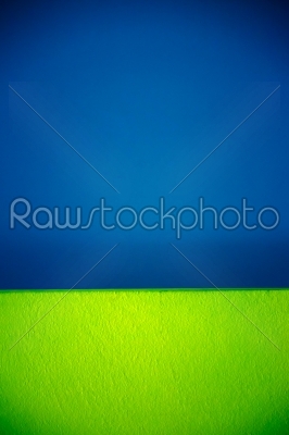 Blue green wall