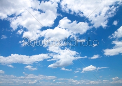blue sky with clouds close up