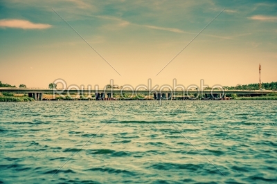 Bridge over a lake