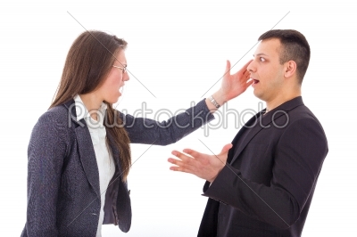 business woman slapping man_qt_s face