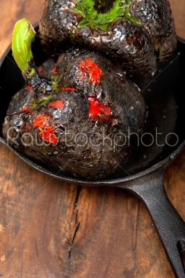 _char_col scorched fresh bell peppers