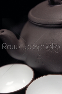 chinese jasmine tea pot and cups