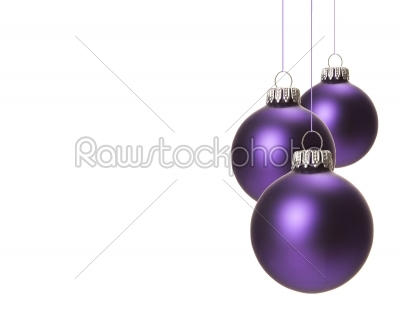 christmas baubles violet for christmas tree