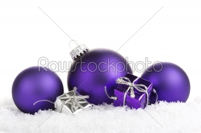 christmas, christmas decoraton purple and silver