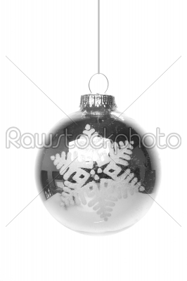 christmas, christmas ornament gray