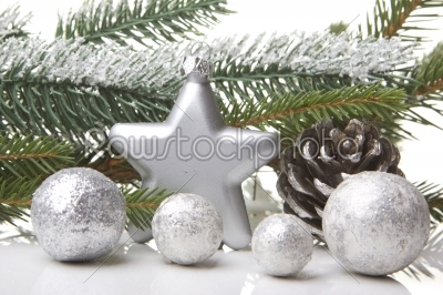 christmas decoration gray