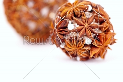 Christmas decoration made of anise 