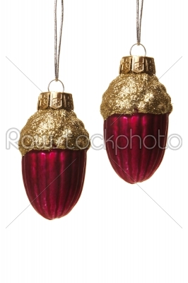 christmas decoration red and gold