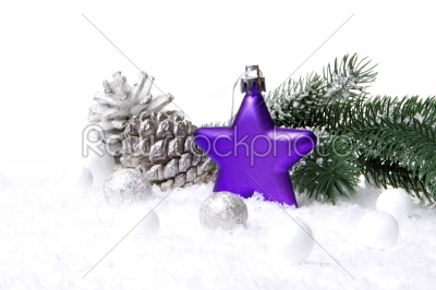christmas decoration violet