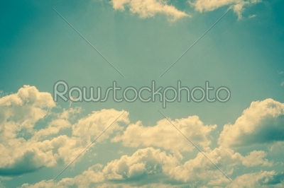 Clouds on a fresh blue sky
