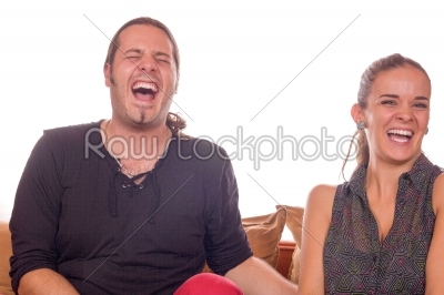 couple dying of laughter