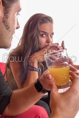 couple having a drink