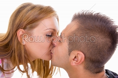 couple in love kissing