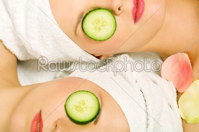 Cucumber beauty girls