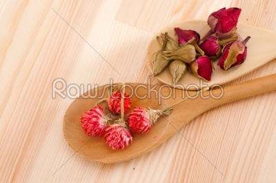 dry floral herbal tea