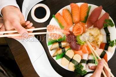 Eating Sushi