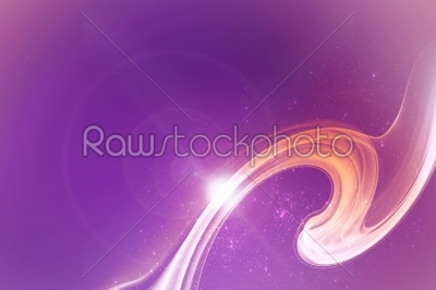 Explosive energy on purple background with lens flare