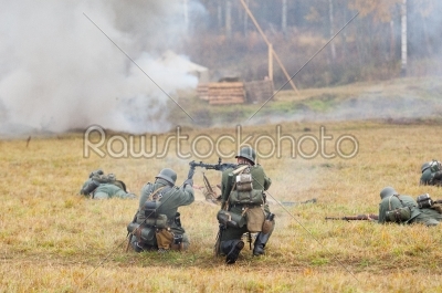 Firing soldiers