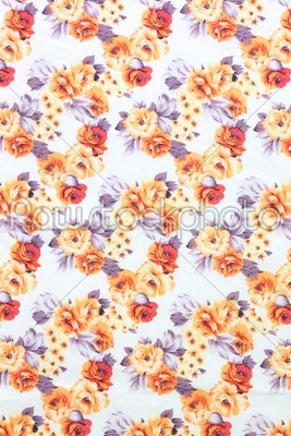 Floral background textile blinds.
