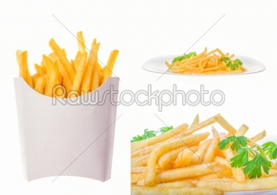 french fries pictures in multiple shots