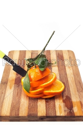 fresh orange sliced