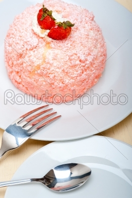 fresh strawberry and whipped cream dessert