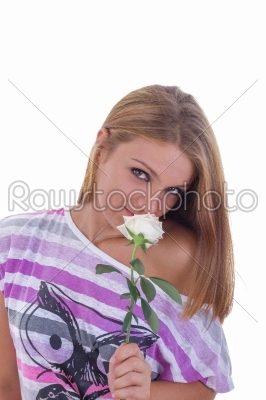 girl with a rose