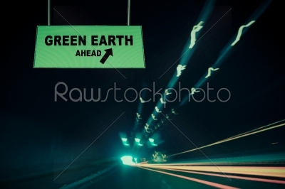 Green earth Ahead Concept