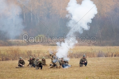 Grenade launcher shooting