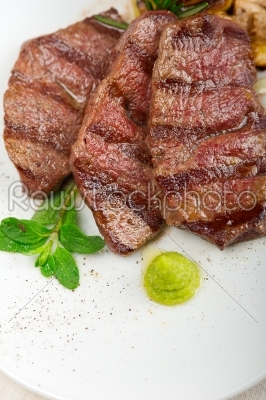 grilled Kobe Miyazaky beef