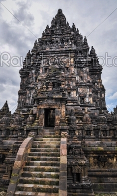 Hindu temple Prombanan complex in Yogjakarta in Java