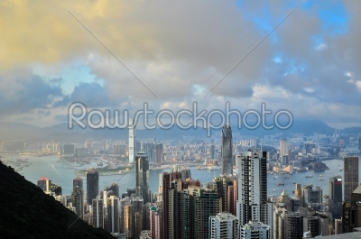 Hong Kong Island from Victoria Peak Park