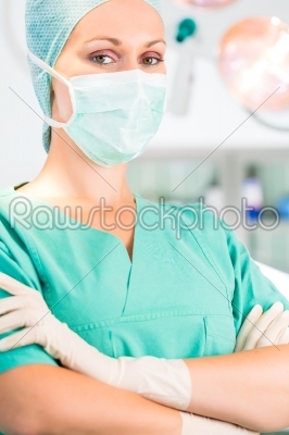 Hospital - doctor surgeon in operation theater