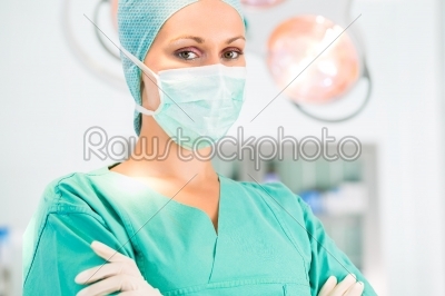 Hospital - doctor surgeon in operation theater