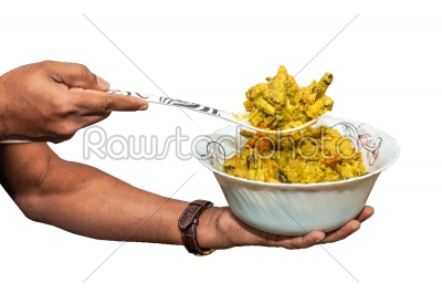 Indian dish serving