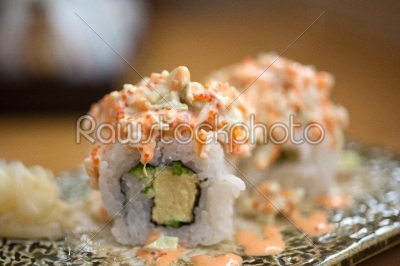 Japanese style maki sushi