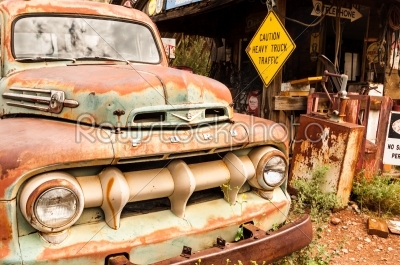 JEROME, USA - AUGUST 26:Ford V8 old car Jerome Arizona Ghost Tow