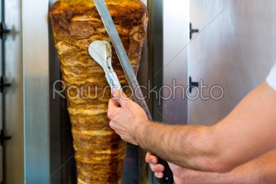 Kebab - hot Doner with fresh ingredients