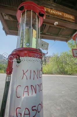 Kings canyon lodge gas station the last at this road on AUGUST 30, 2013 in Kings canyon