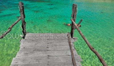 Koh Nang Yuan green water Island, Thailand