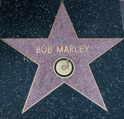LOS ANGELES, USA - AUGUST 23: Bob Marley Hollywood Star,2013