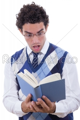 Man shocked by the book