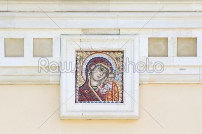 Mosaic of Icon of the Kazan Mother of God