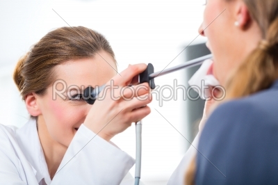 Patient in a examination by doctor in clinic