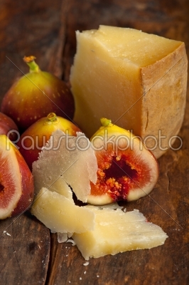 pecorino cheese and fresh figs 