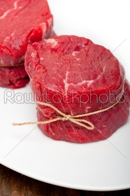 raw beef filet mignon