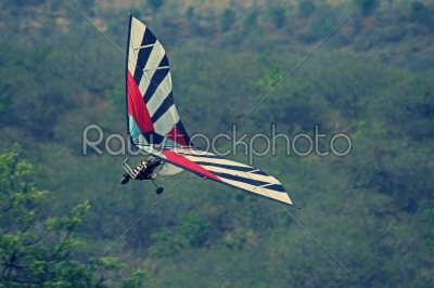 RC model airplane flying