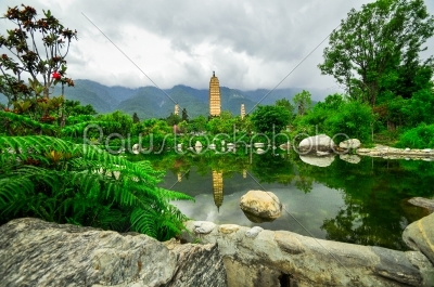 Rebuild Song dynasty town in dali, Yunnan province, China.